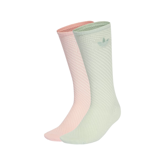Adidas Crochet Crew Socks 2-Pack Sanpin/Lingrn KD8397