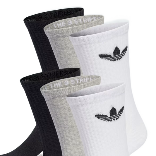 Adidas Training Crew Sock 6-Pack Black/White/Mgreyh IJ5620
