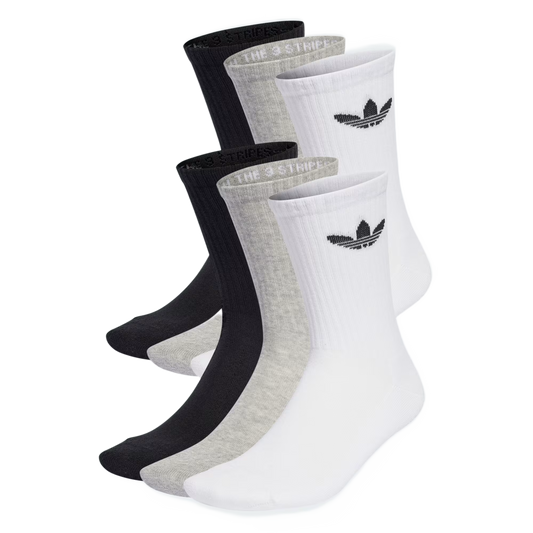 Adidas Training Crew Sock 6-Pack Black/White/Mgreyh IJ5620