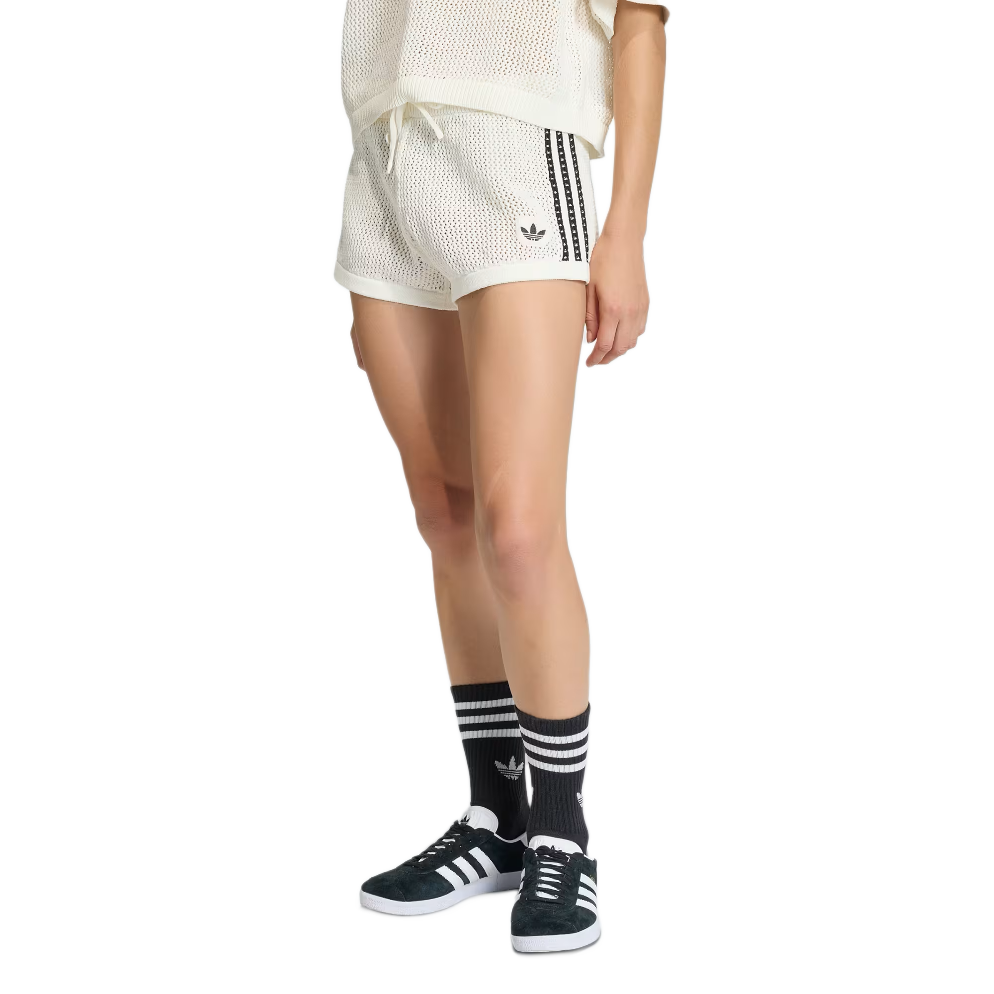 Adidas Women's Crochet Shorts Owhite KC6477