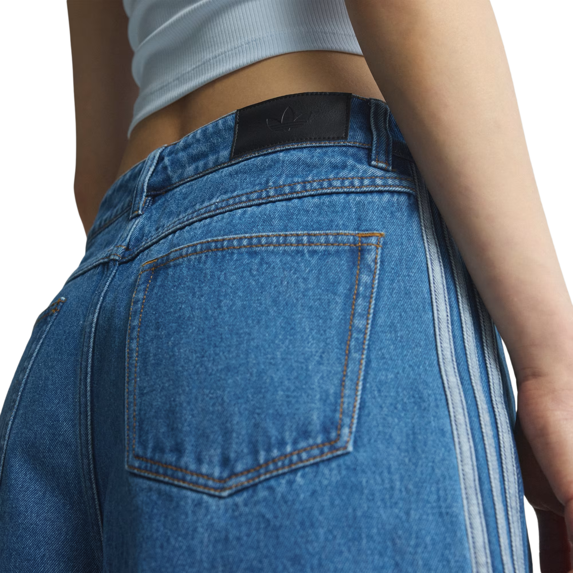 Adidas Women's Firebird Jort Denim Medvin KD2915