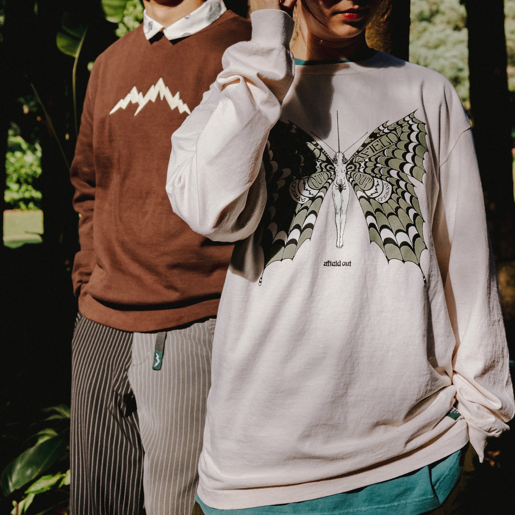 Afield Out Transform L/S Tee Bone