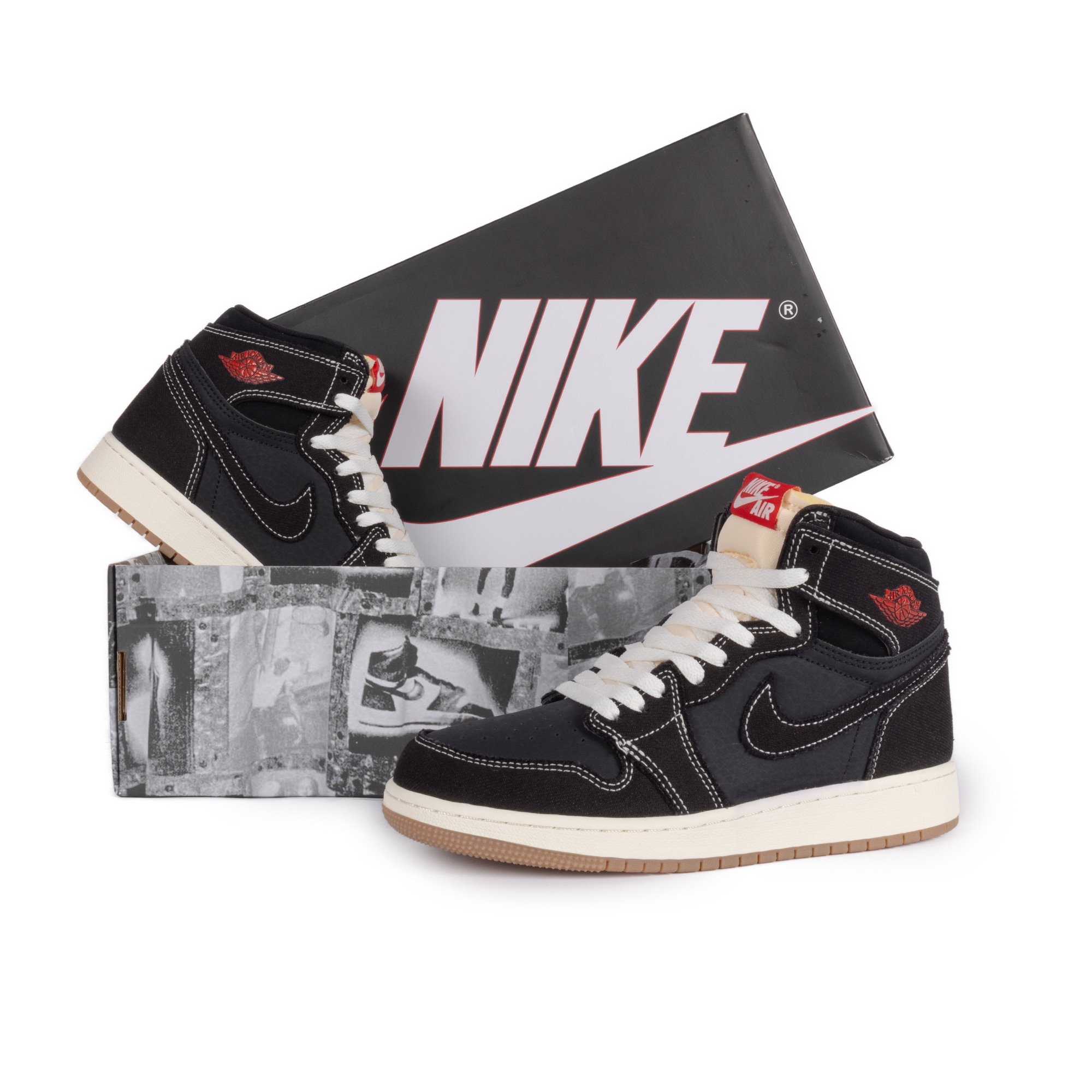 Nike Air Jordan 1 Retro High OG Flight Club (GS) Black/University Red/Sail/Gum Med Brown II9927-001