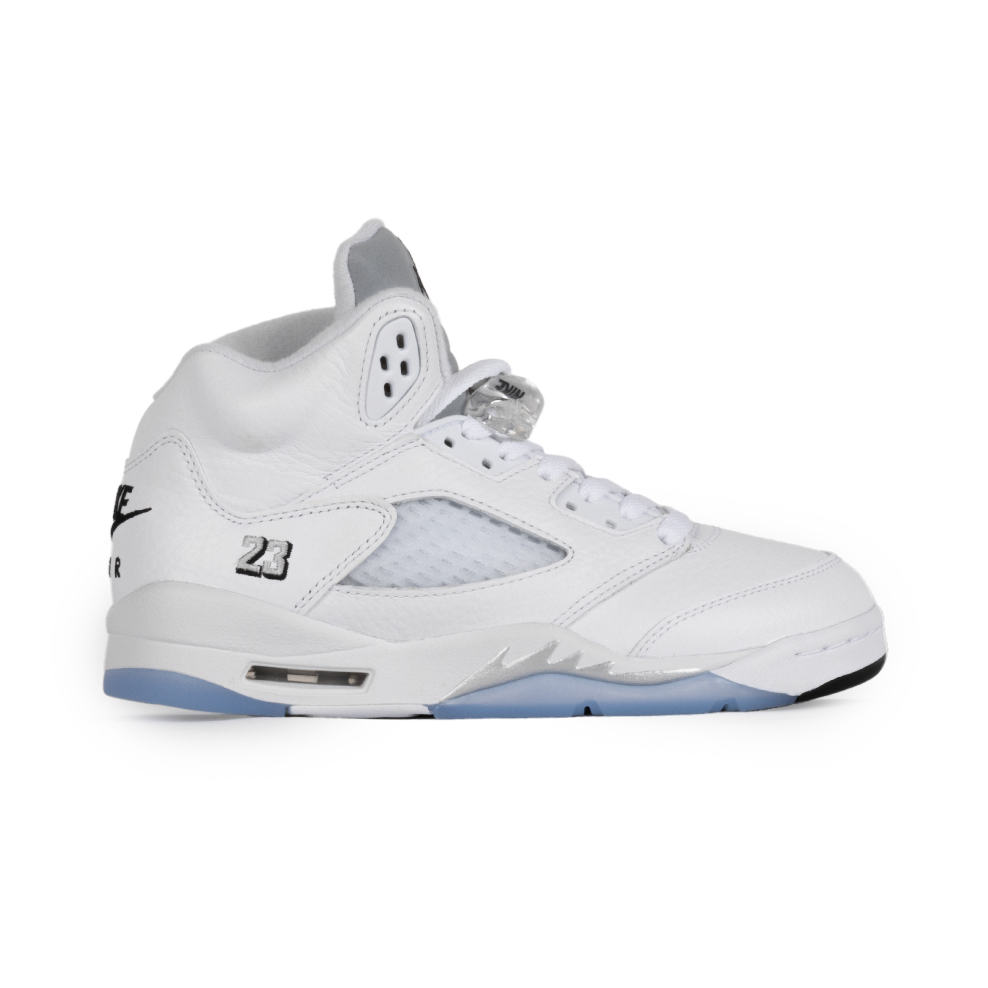 Nike Air Jordan 5 Retro "White Metallic" (GS) White/Black/Metallic Silver HQ7980-103