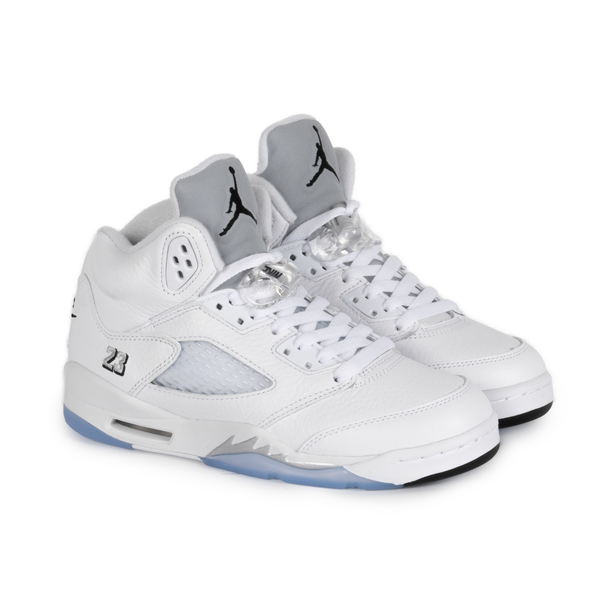 Nike Air Jordan 5 Retro "White Metallic" (GS) White/Black/Metallic Silver HQ7980-103