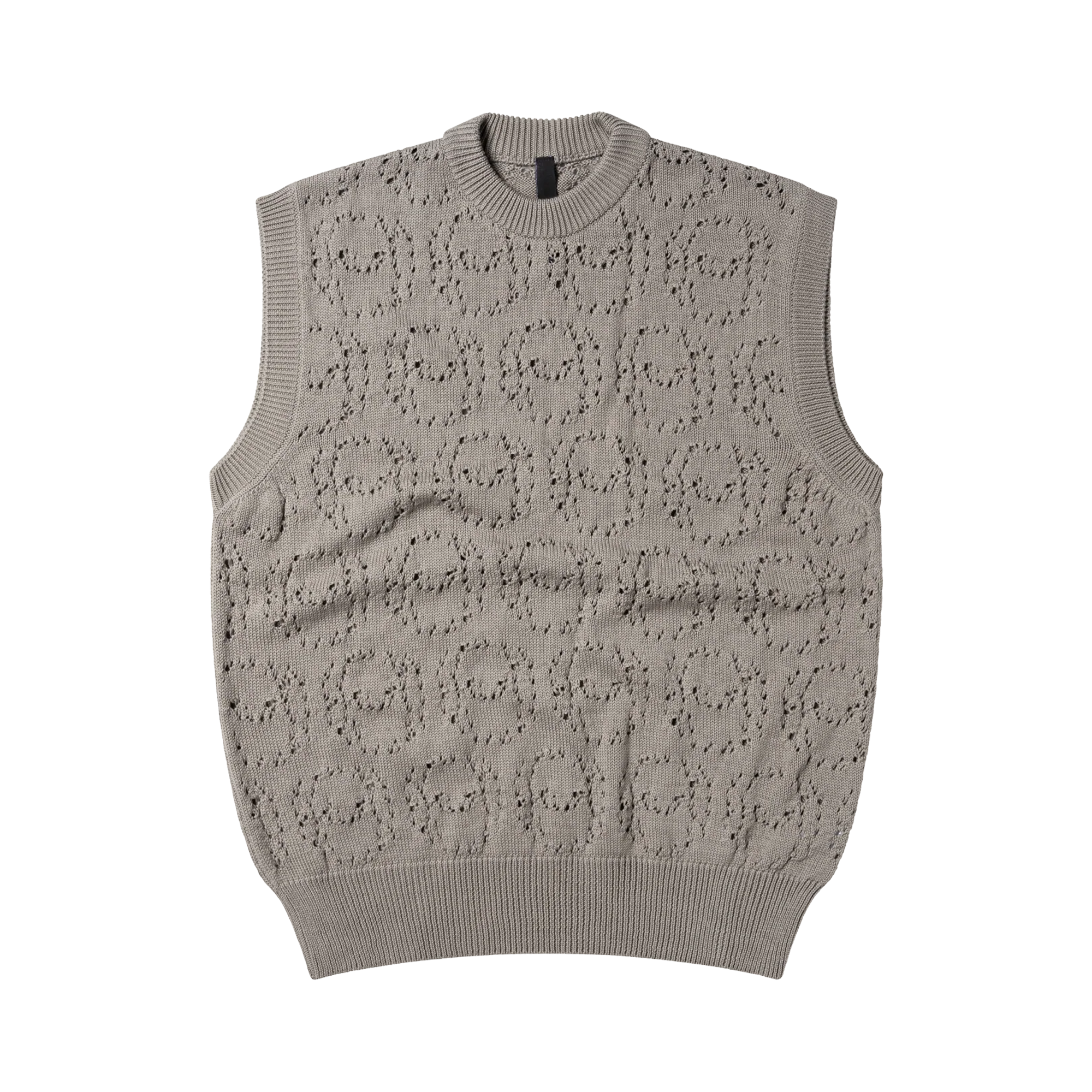No Problemo Alien-O Lace Cotton Vest Grey NP40007.03