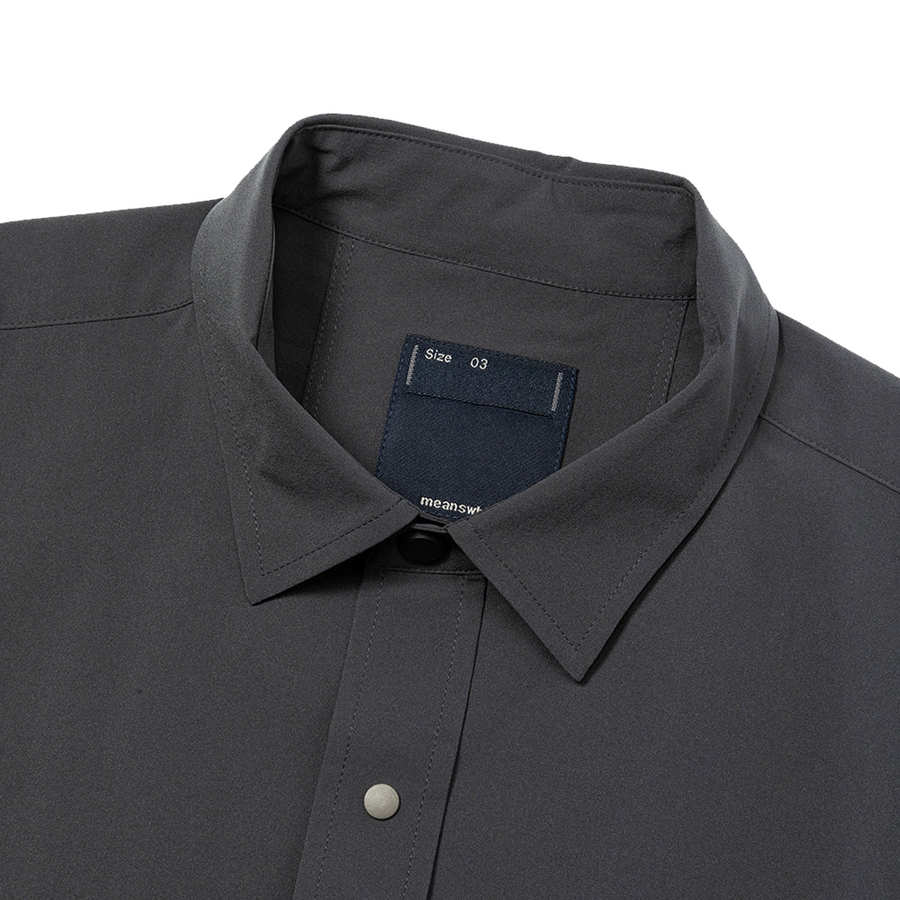 Meanswhile All-Weather Stretch Shirt Charcoal