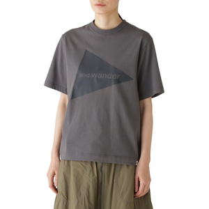 and wander And Wander Logo T-Shirt Charcoal