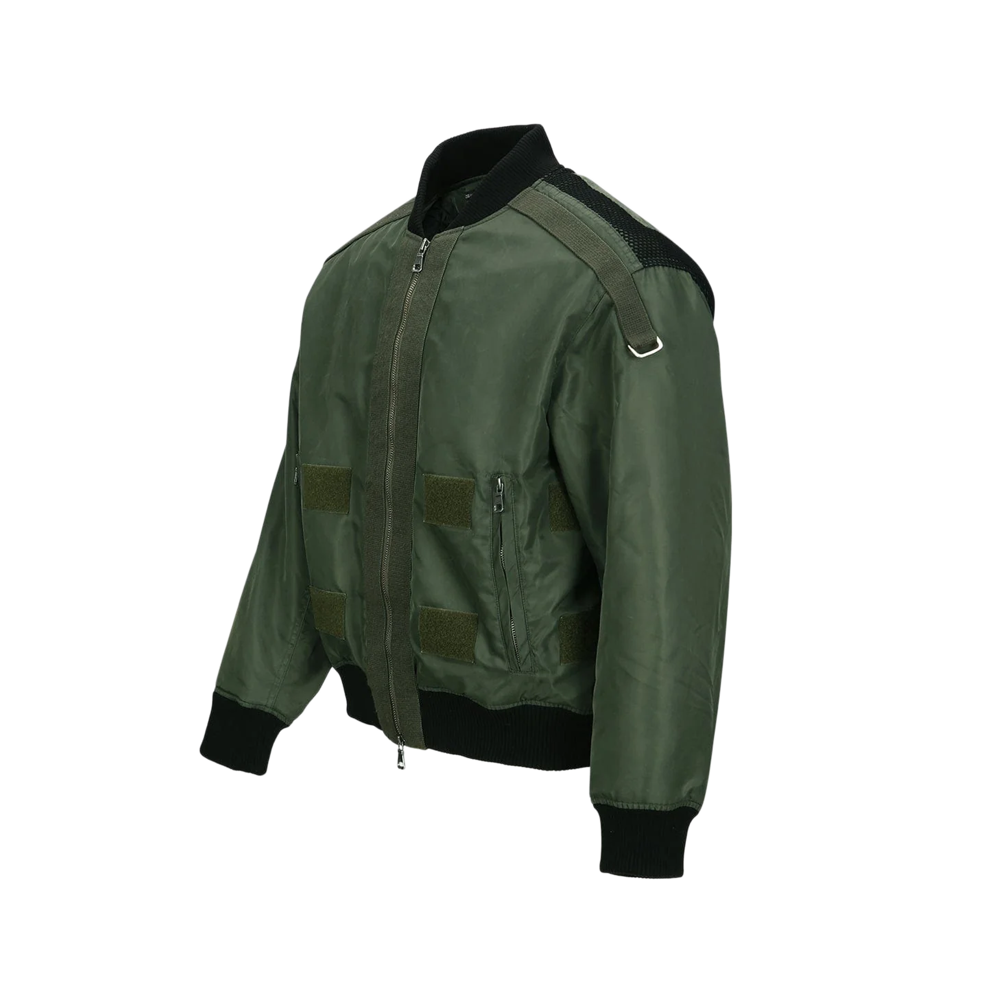 Andersson Bell Flight Layered Washed Bomber Jacket Khaki