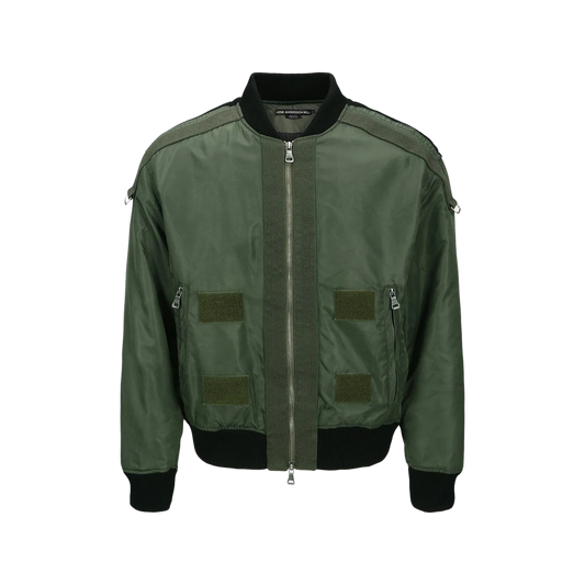 Andersson Bell Flight Layered Washed Bomber Jacket Khaki