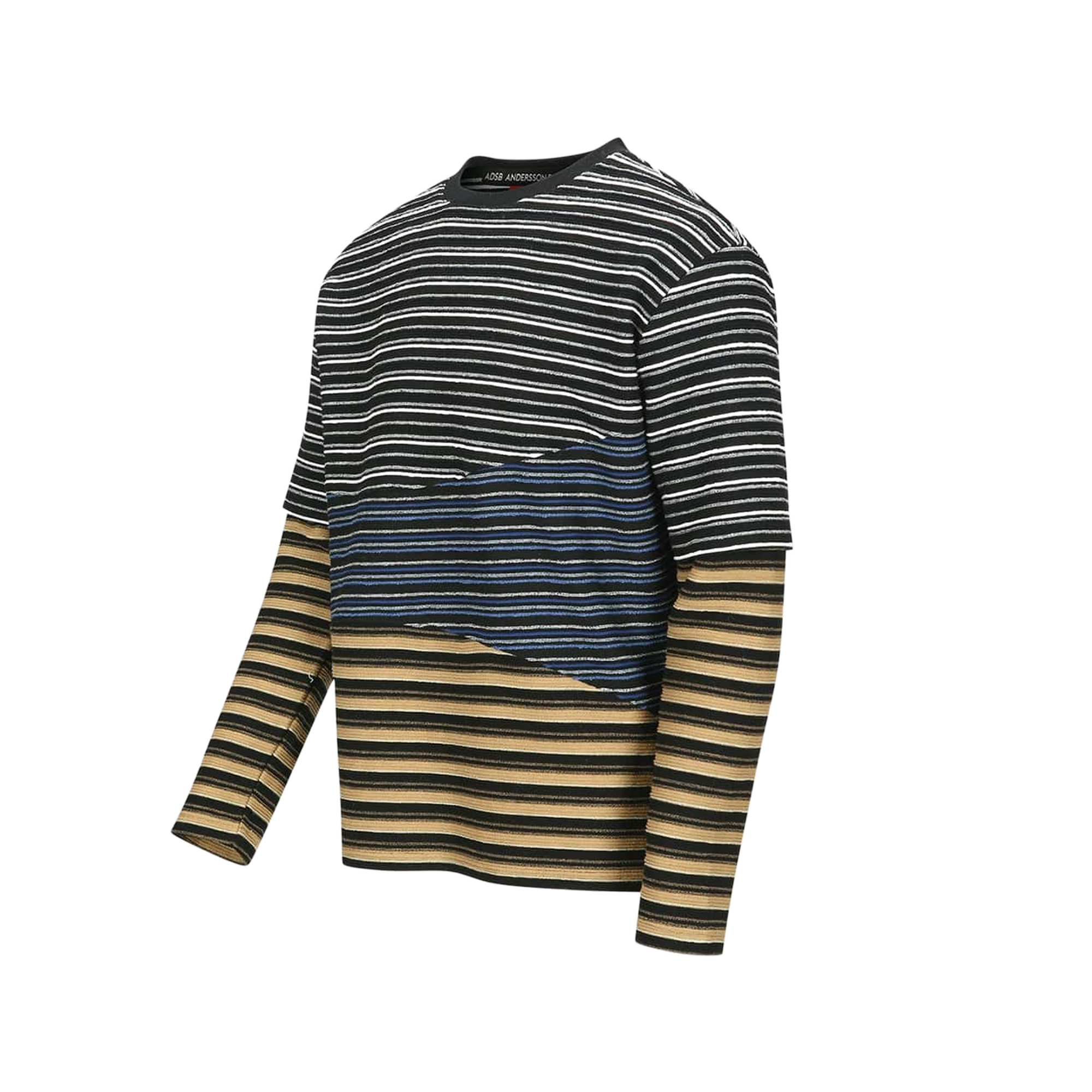 Andersson Bell Stripe Layered Sweatshirts Multi