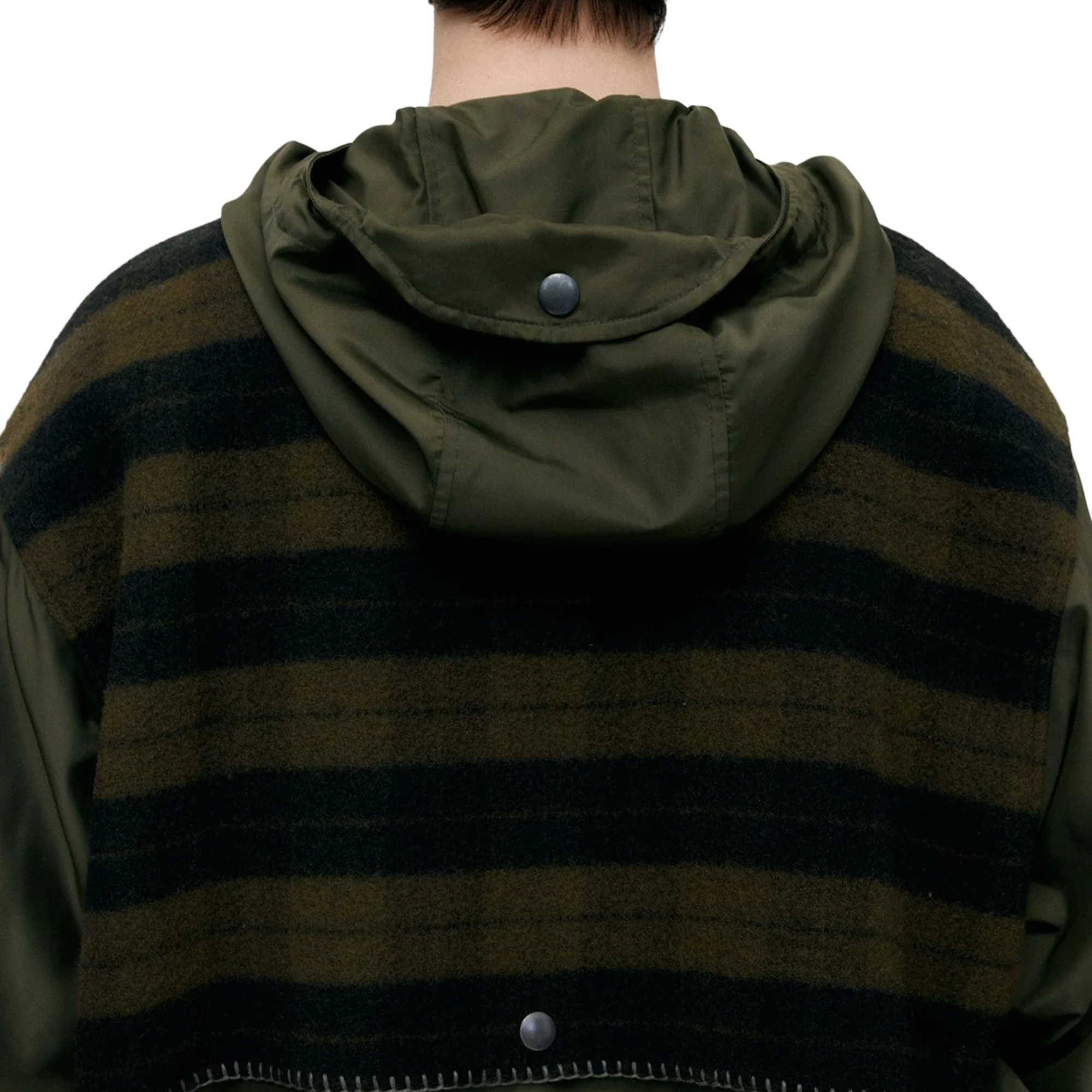 Andersson Bell Unisex Check Layered Jumper Khaki