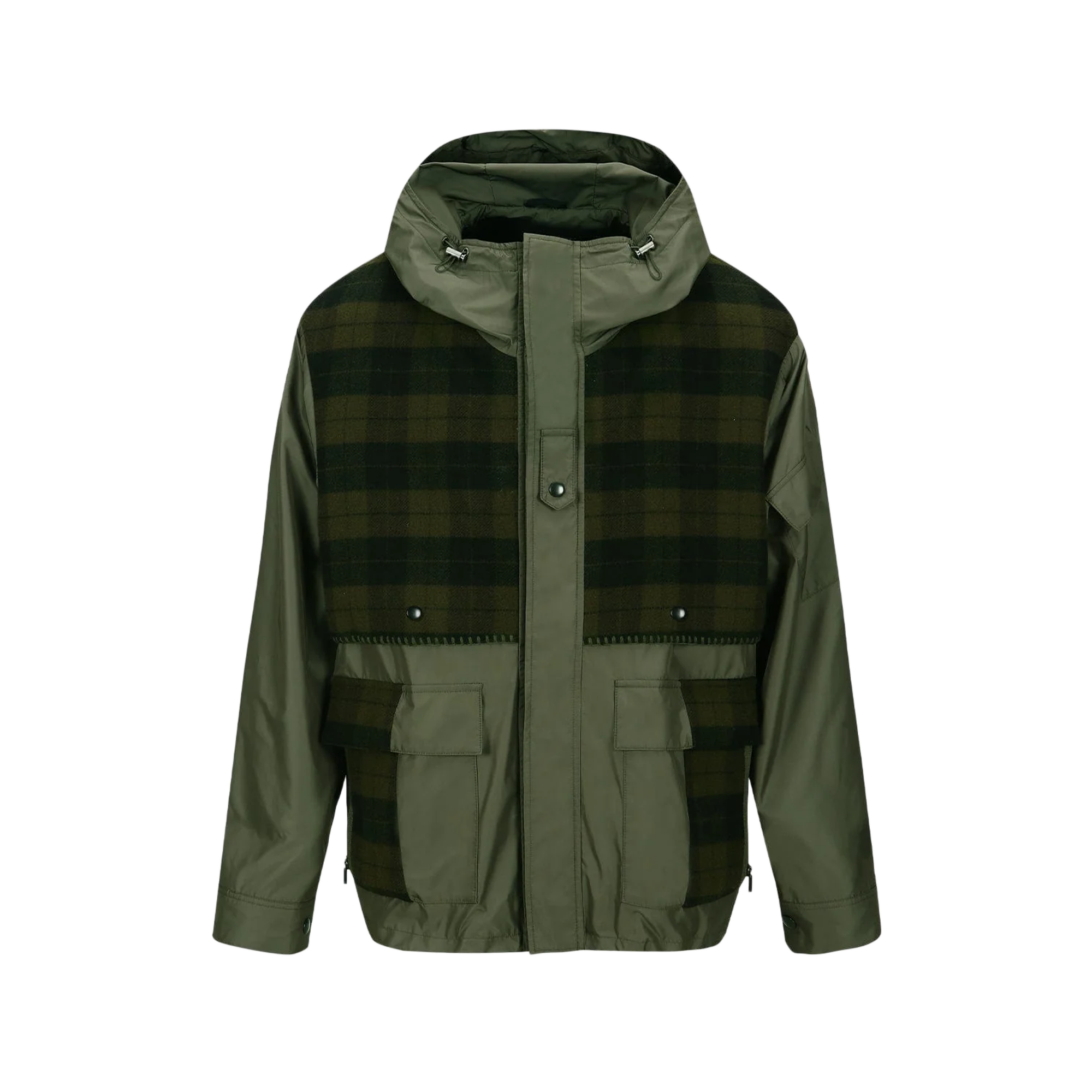 Andersson Bell Unisex Check Layered Jumper Khaki