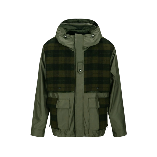 Andersson Bell Unisex Check Layered Jumper Khaki