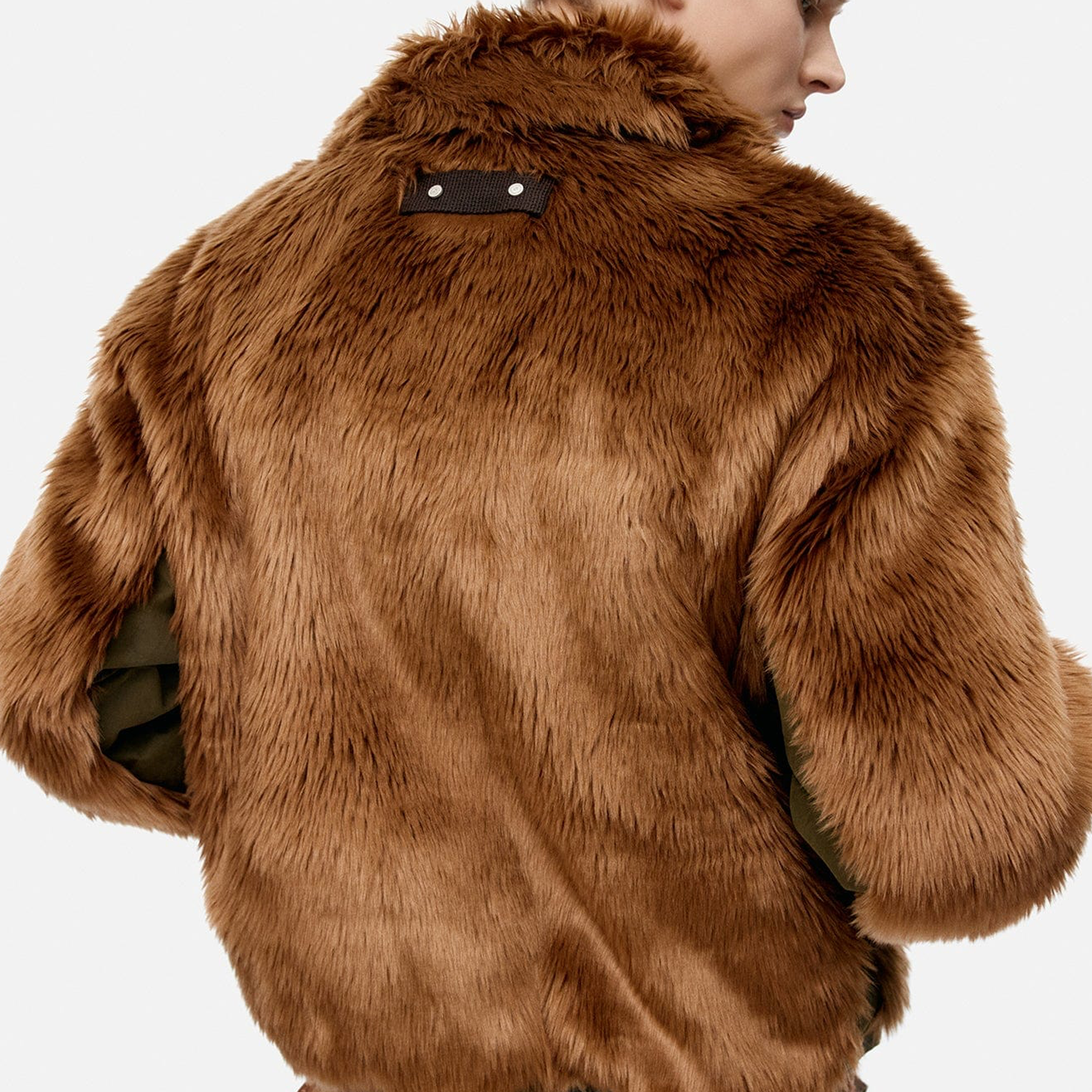 Andersson Bell Unisex Flight Fur Bomber Jacket Brown