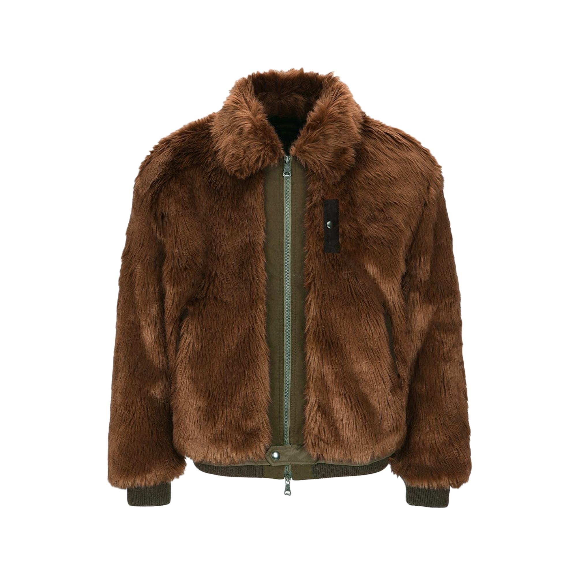 Andersson Bell Unisex Flight Fur Bomber Jacket Brown