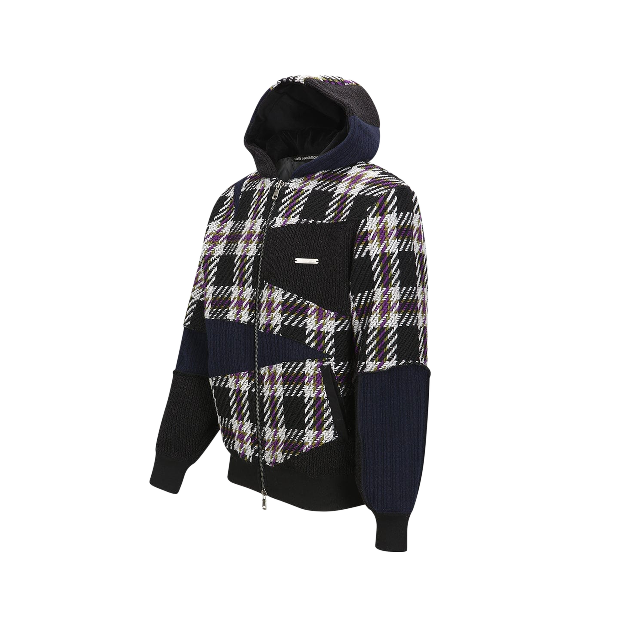 Andersson Bell Unisex Patchwork Hood Zip-Up Multi