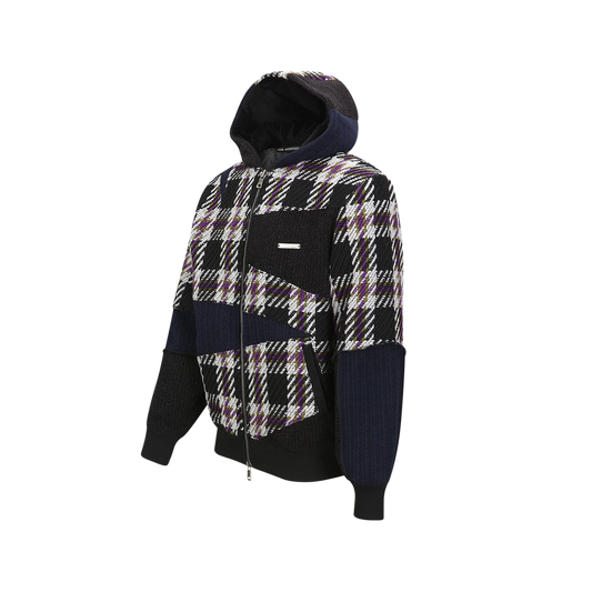 Andersson Bell Unisex Patchwork Hood Zip-Up Multi