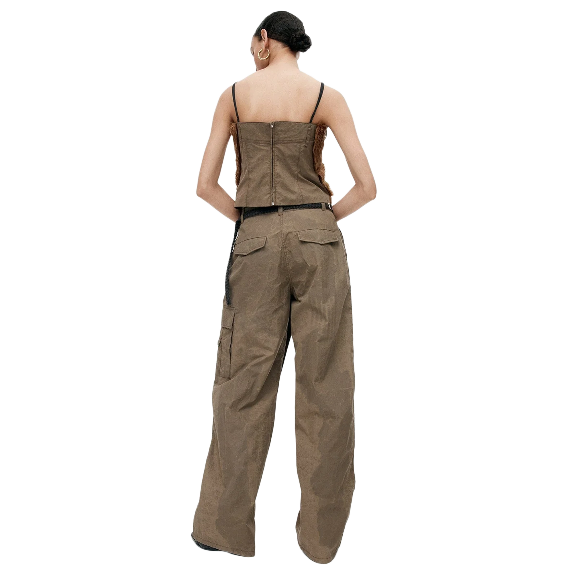Andersson Bell Women's Cargo Wrap Pants Taupe