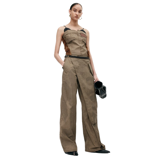 Andersson Bell Women's Cargo Wrap Pants Taupe