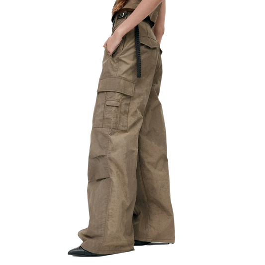 Andersson Bell Women's Cargo Wrap Pants Taupe