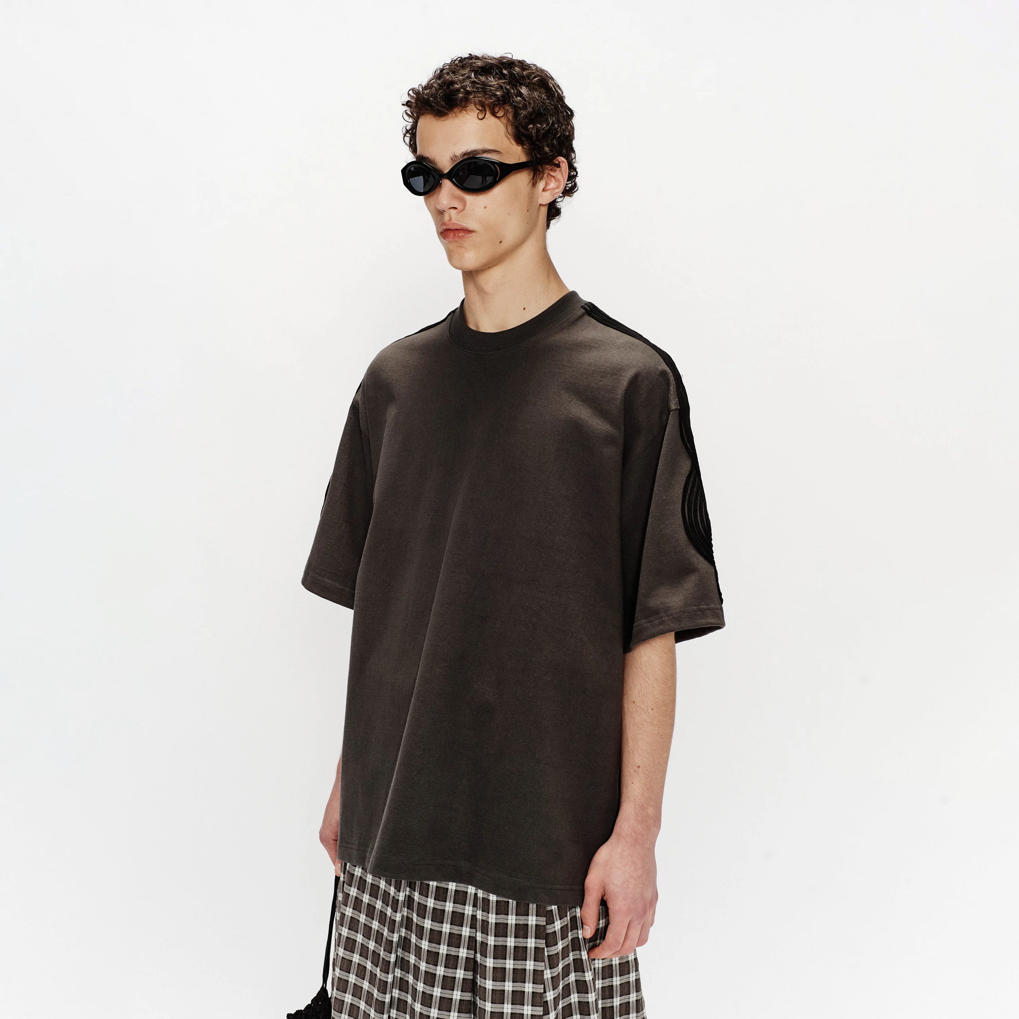 Song For The Mute "Appliqu√©" Gym Tee Washed Black