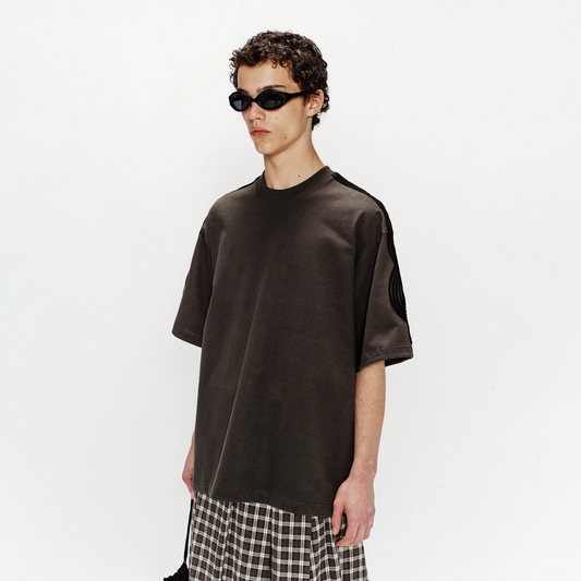 Song For The Mute "Appliqu√©" Gym Tee Washed Black