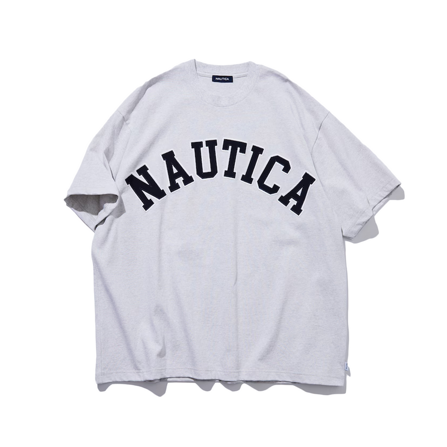 Nautica Japan Arch Logo T-Shirt Ash Grey