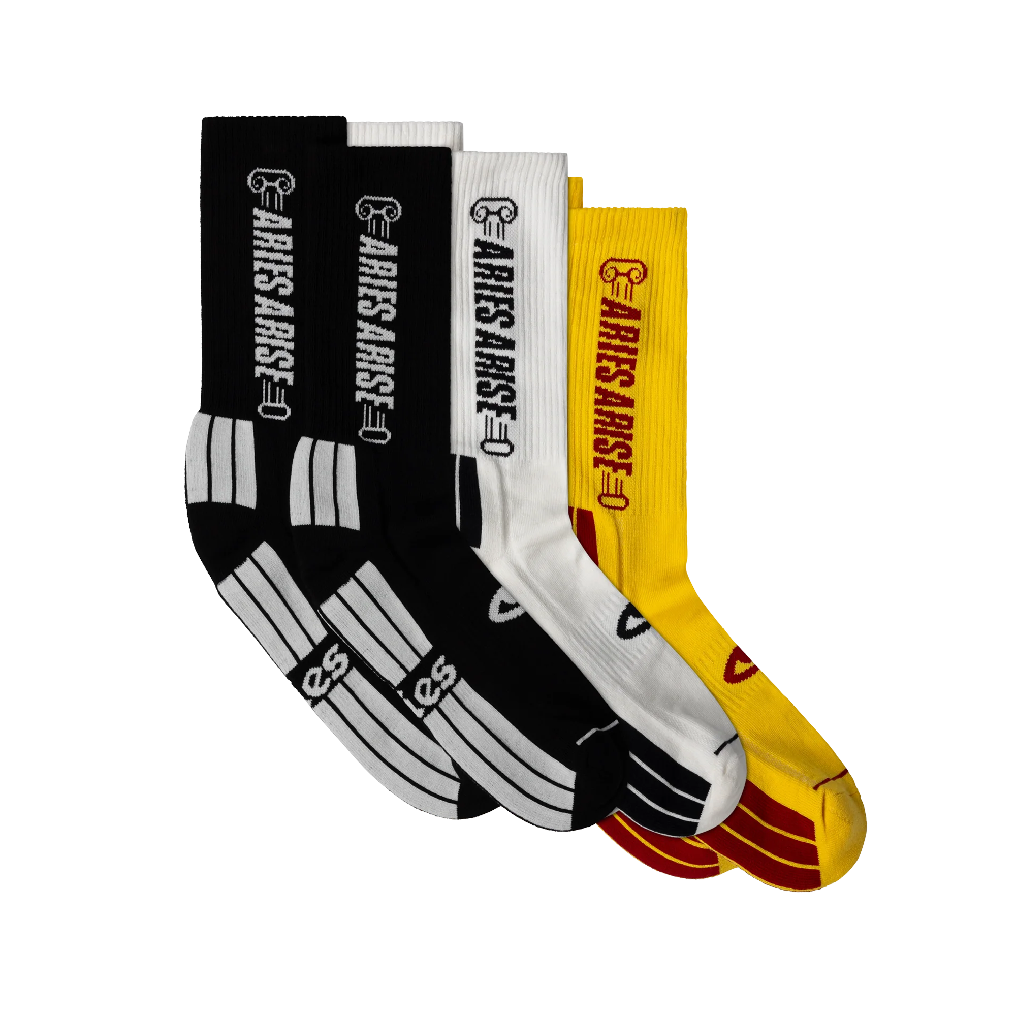 Aries 3 Pack Column Sock Multi