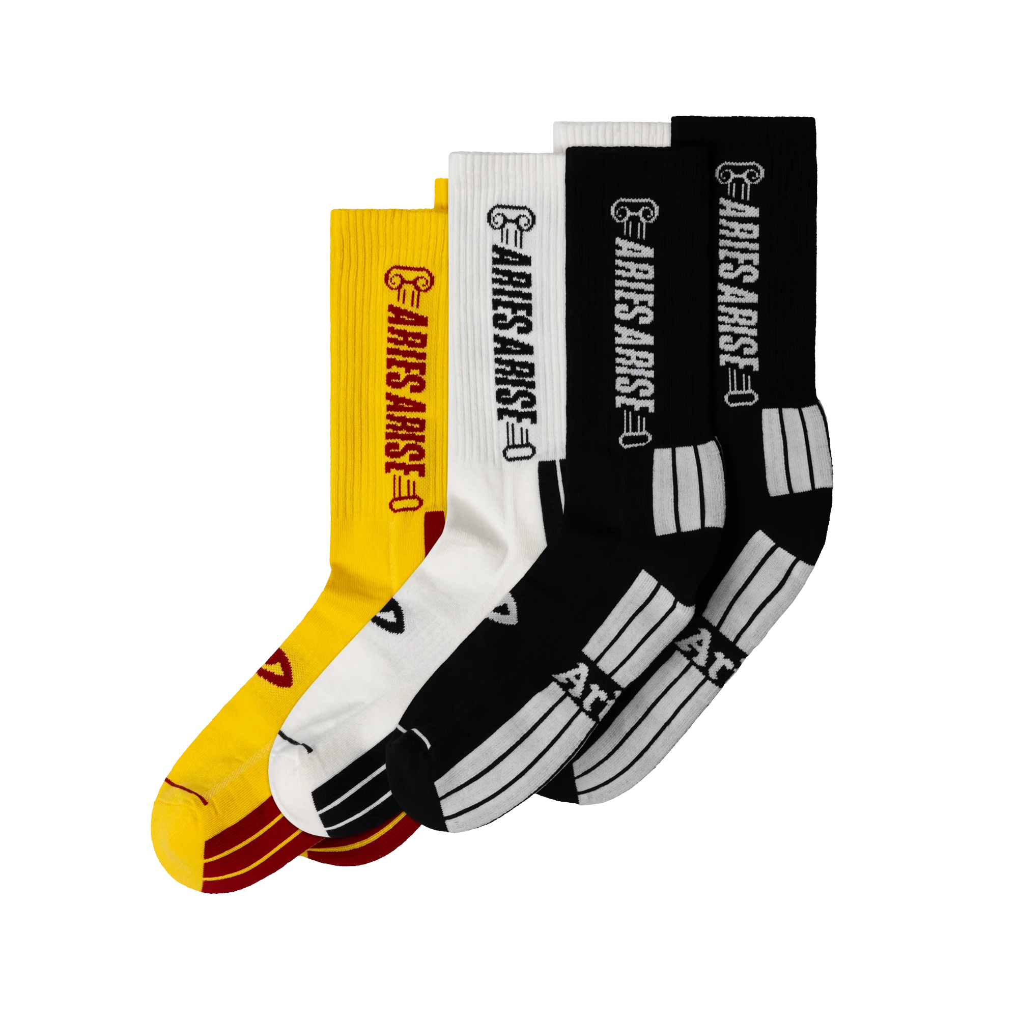 Aries 3 Pack Column Sock Multi