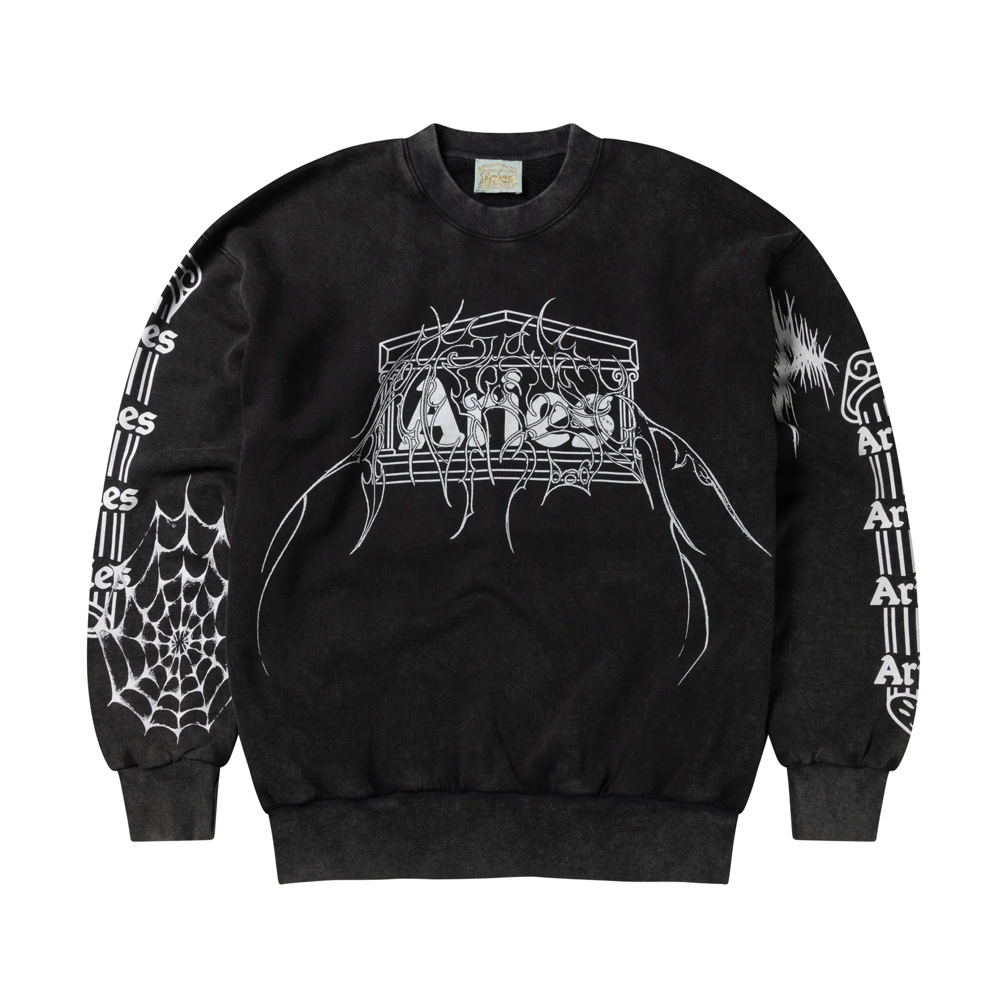 Aries Aged Overlord Sweatshirt Black