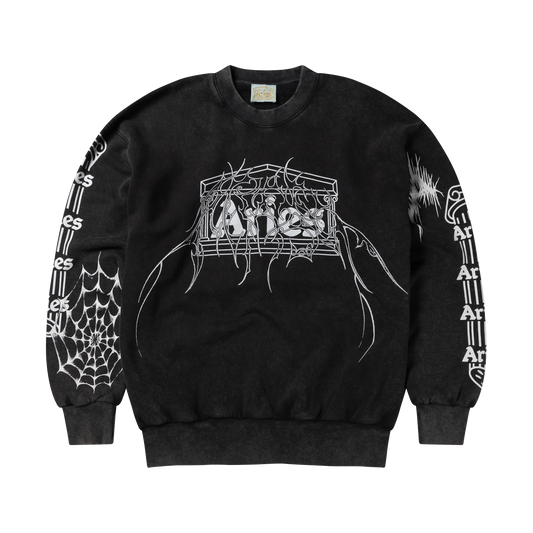 Aries Aged Overlord Sweatshirt Black
