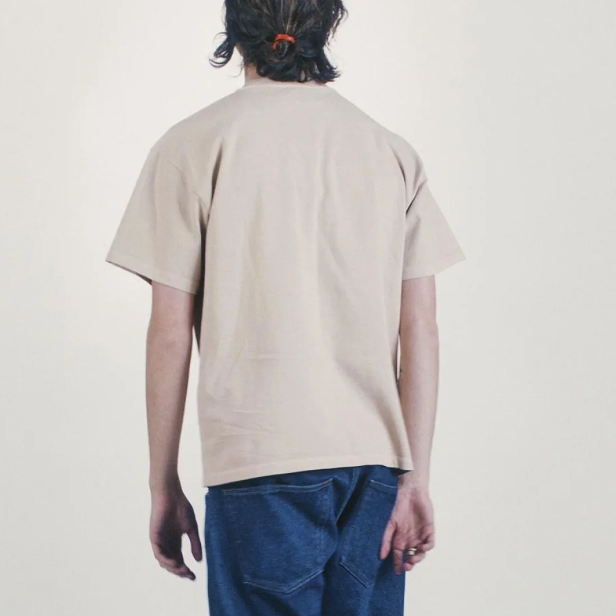 Aries Faded Grunge Short Sleeve T-Shirt Beige