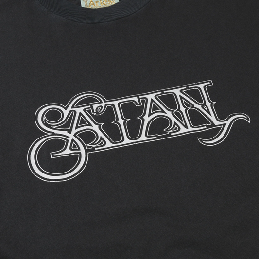 Aries Faded Satan Short Sleeve T-Shirt Black