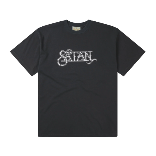 Aries Faded Satan Short Sleeve T-Shirt Black