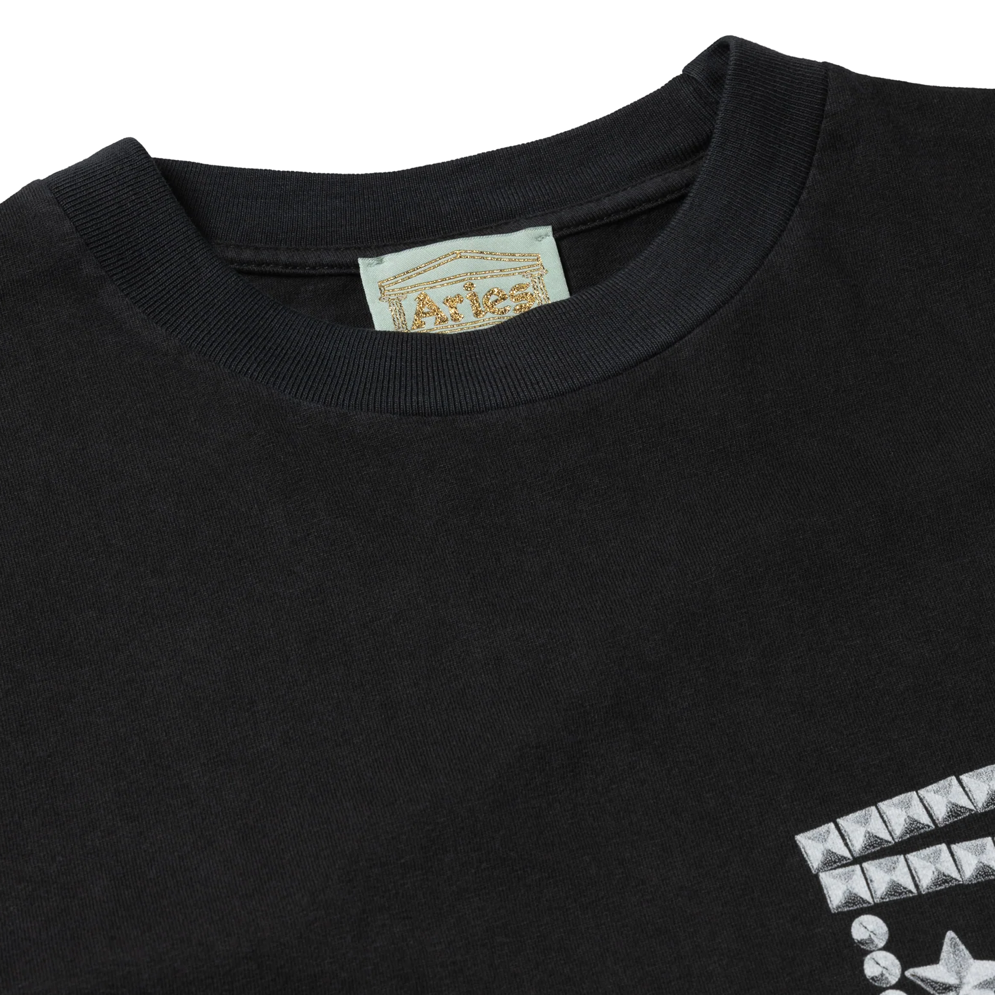 Aries Faded Studmeggedon Short Sleeve T-Shirt Black