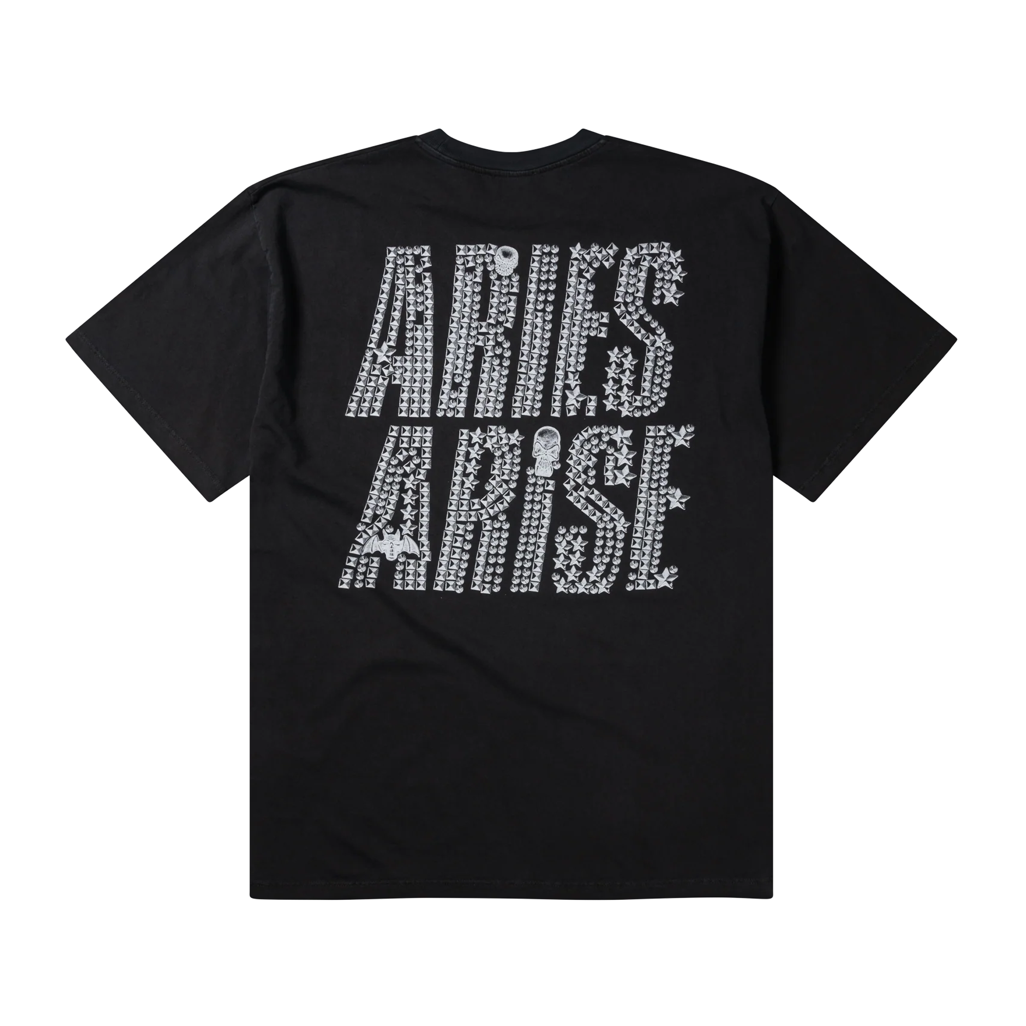 Aries Faded Studmeggedon Short Sleeve T-Shirt Black