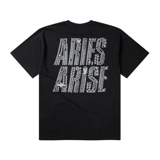 Aries Faded Studmeggedon Short Sleeve T-Shirt Black