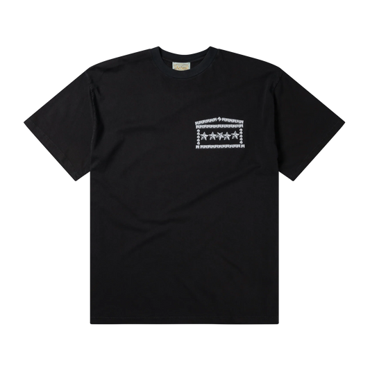 Aries Faded Studmeggedon Short Sleeve T-Shirt Black