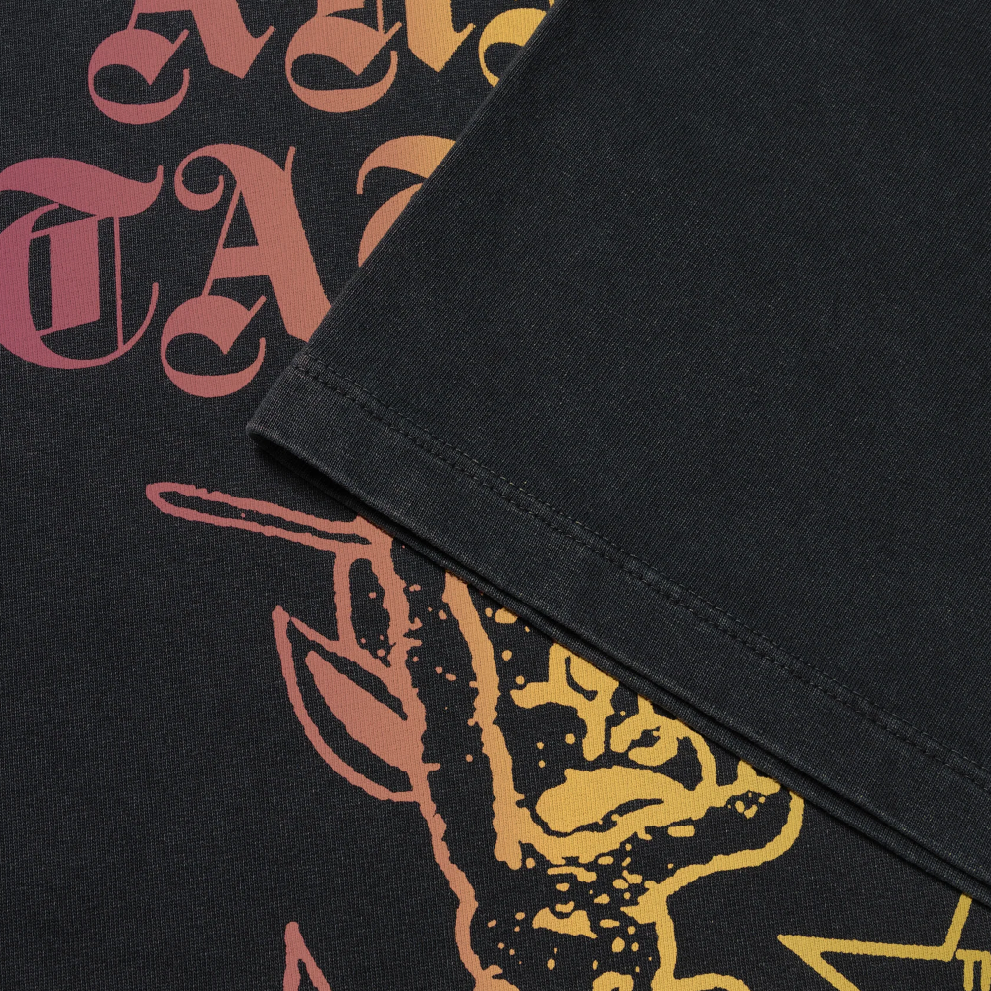 Aries Faded Tattoo Shop Short Sleeve T-Shirt Black