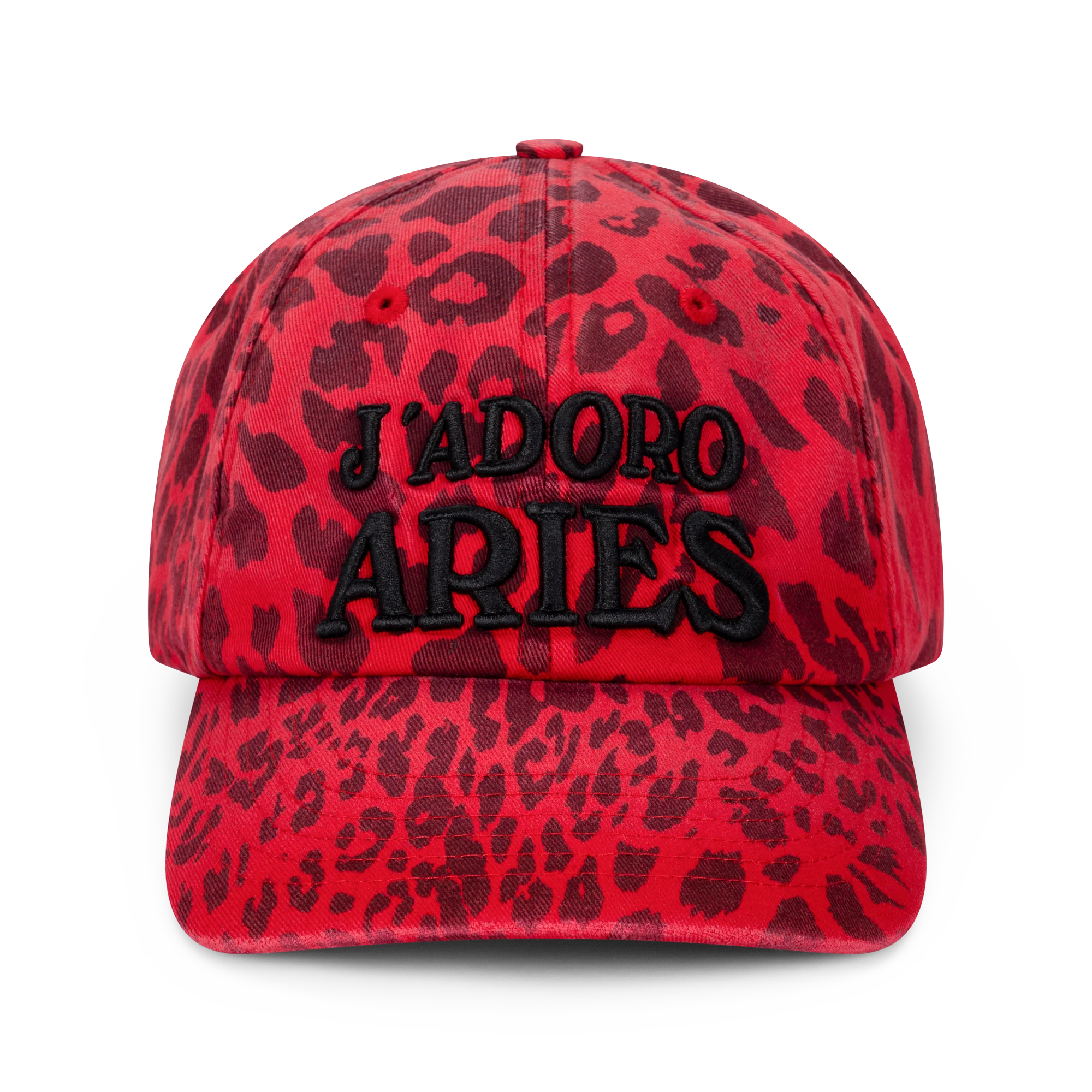 Aries J'Adoro Aries Leopard Cap Red