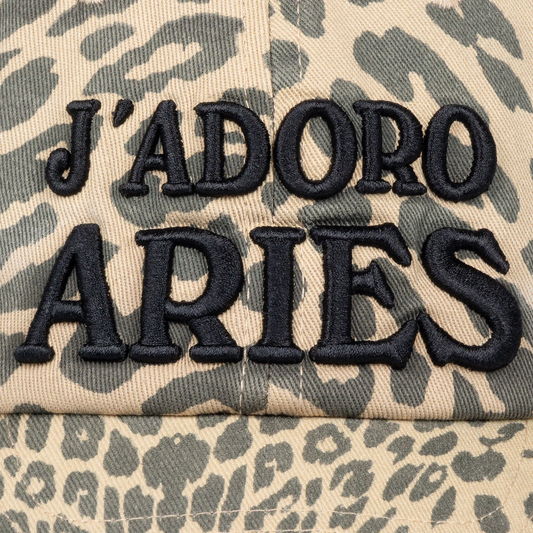 Aries J'Adoro Aries Leopard Cap Beige