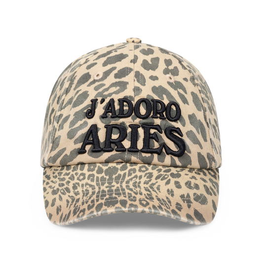 Aries J'Adoro Aries Leopard Cap Beige