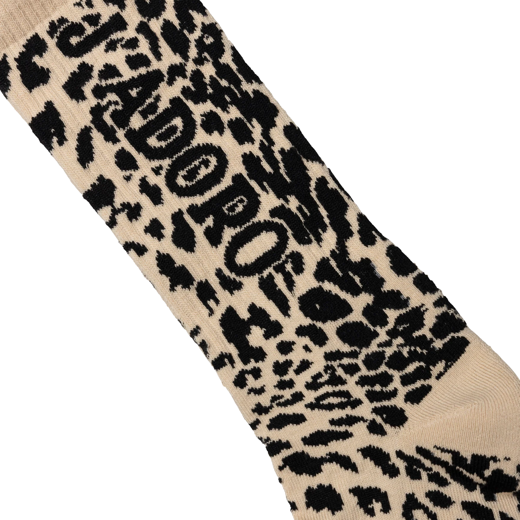Aries J'Adoro Aries Leopard Sock Beige