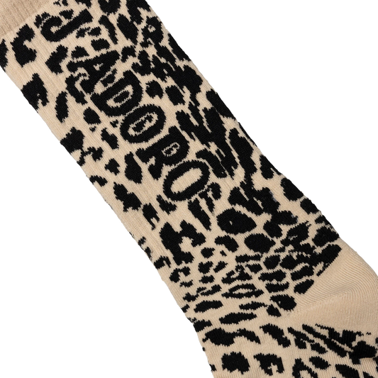 Aries J'Adoro Aries Leopard Sock Beige