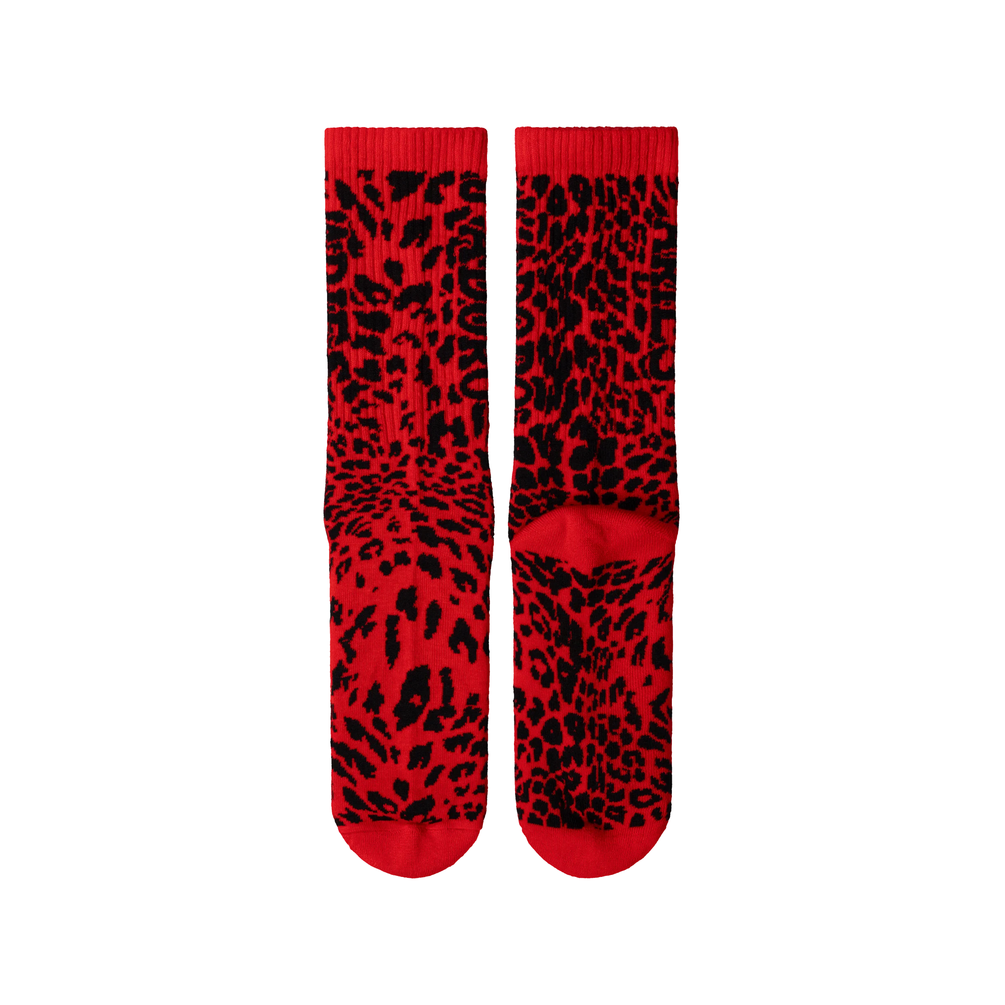 Aries J'Adoro Aries Leopard Sock Red