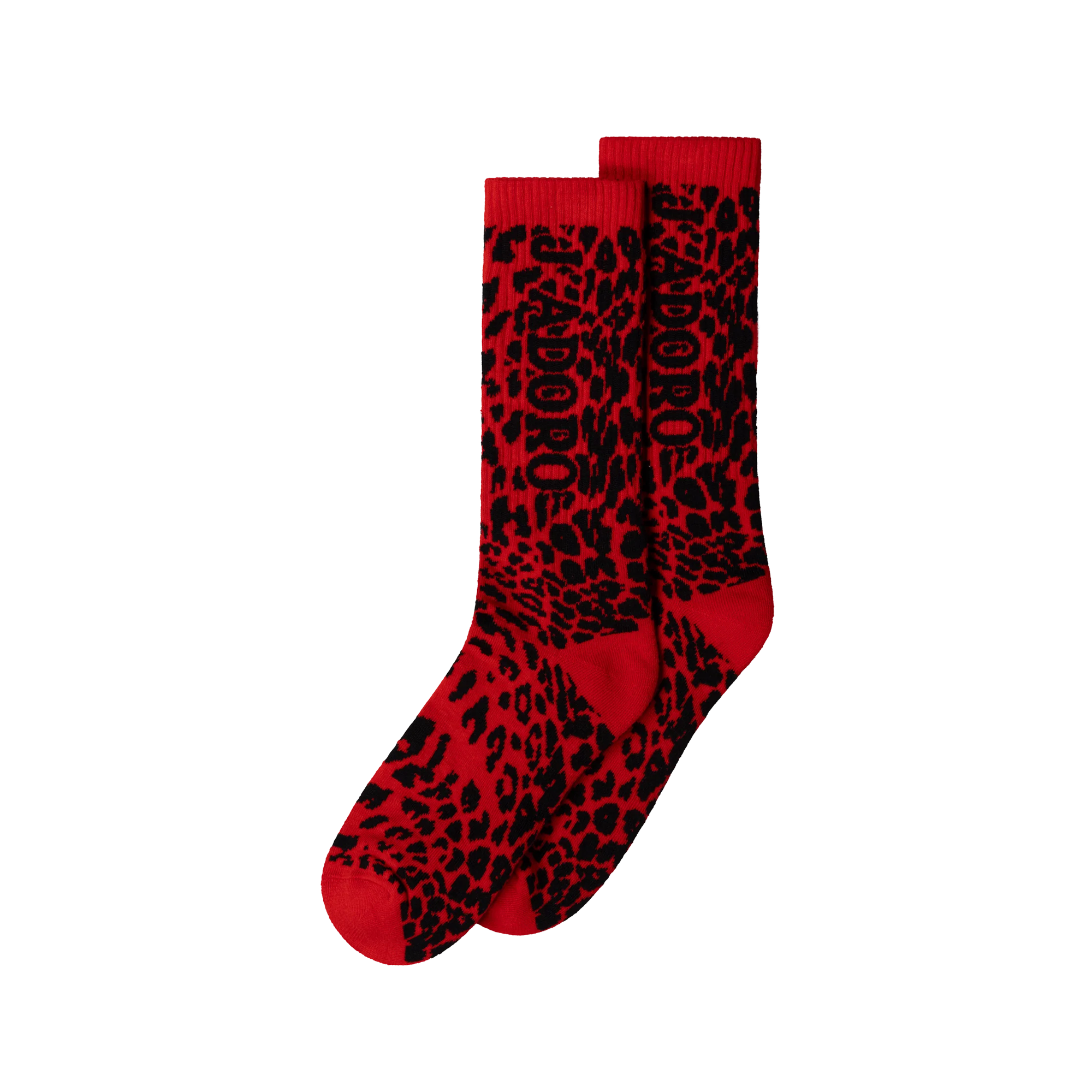 Aries J'Adoro Aries Leopard Sock Red