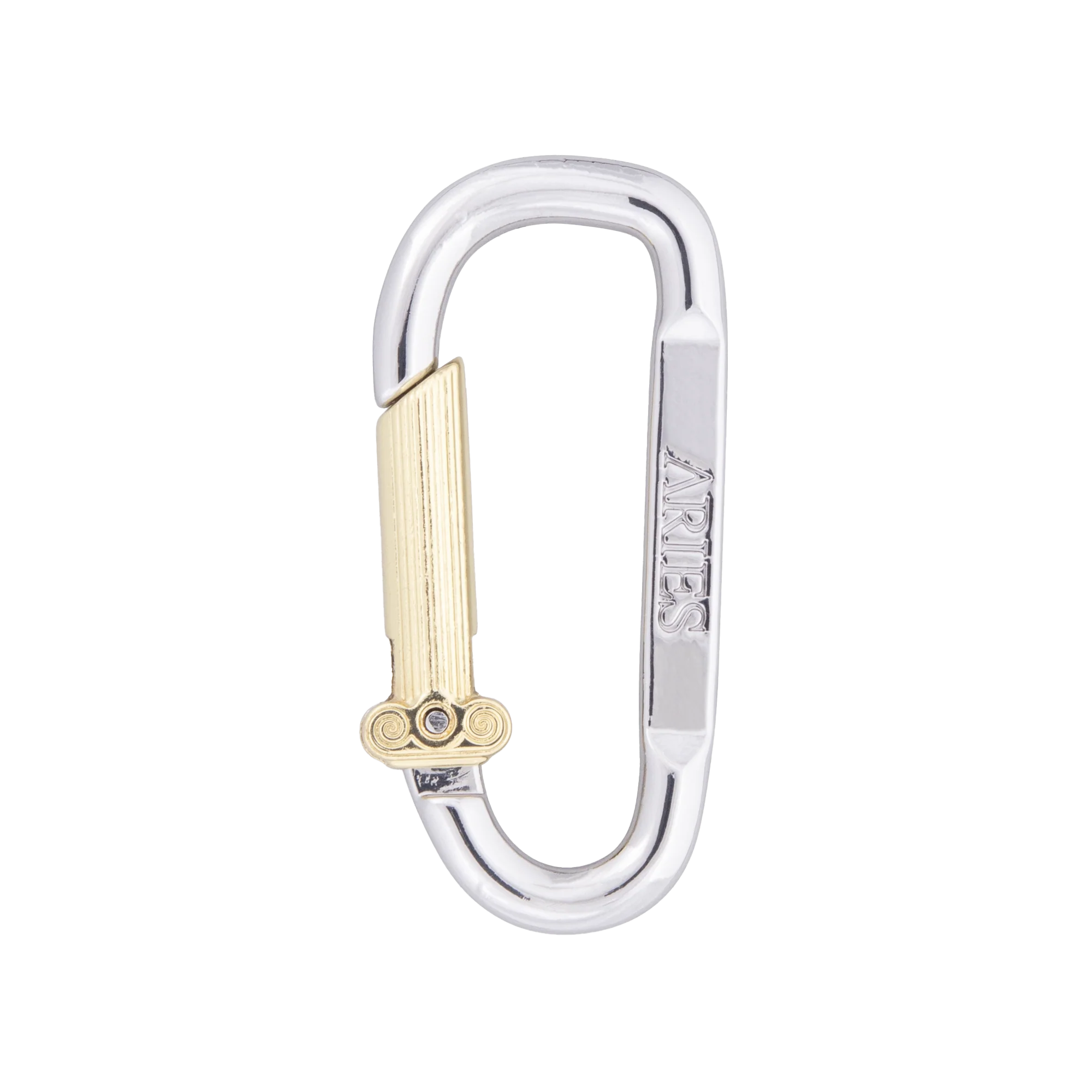 Aries Mini Carabiner Chain Necklace Silver