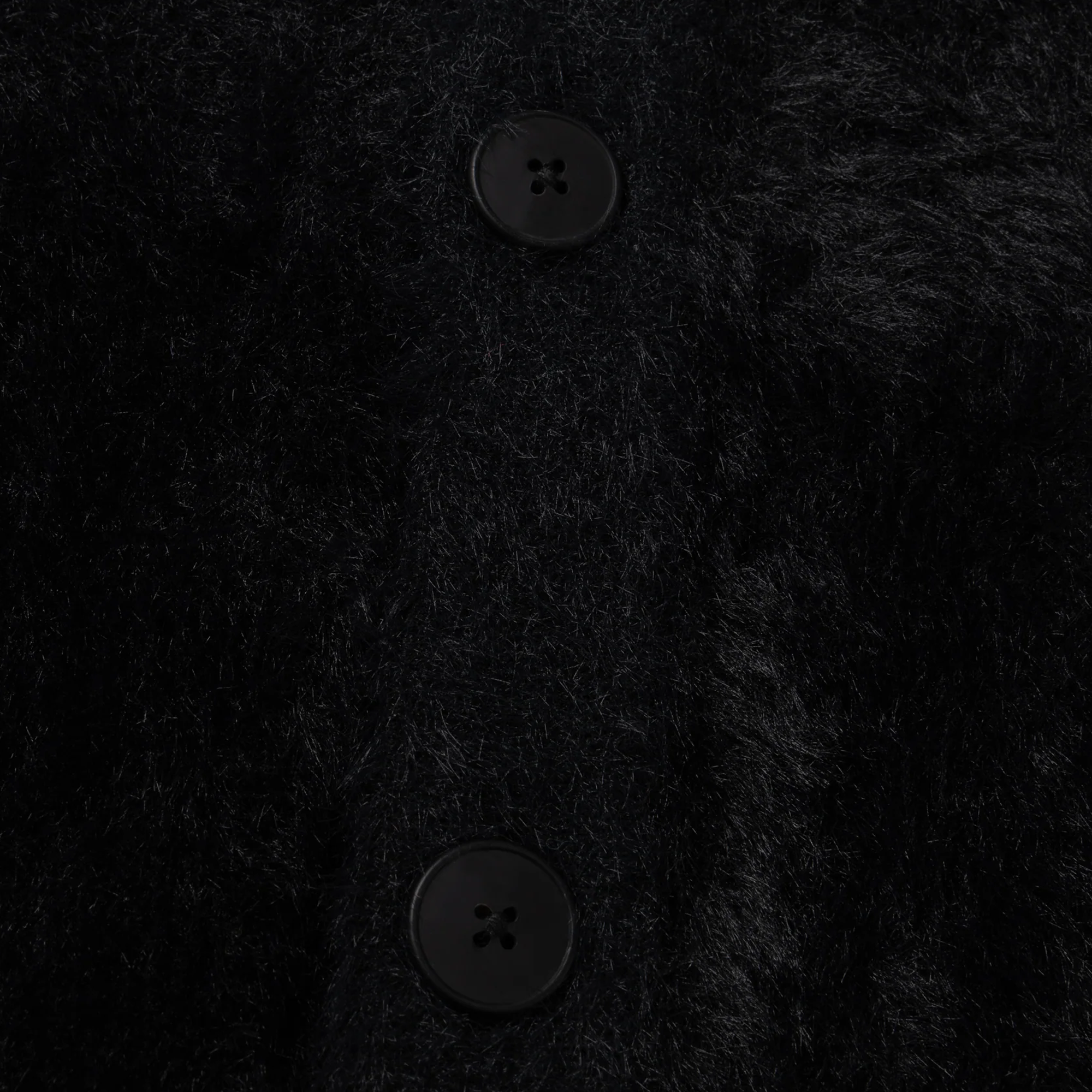 Aries Oversized Chenille Column Knit Cardigan Black