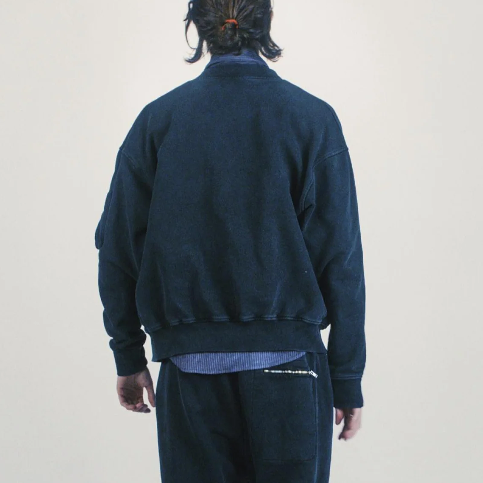 Aries Premium Faded Temple Bomber Black